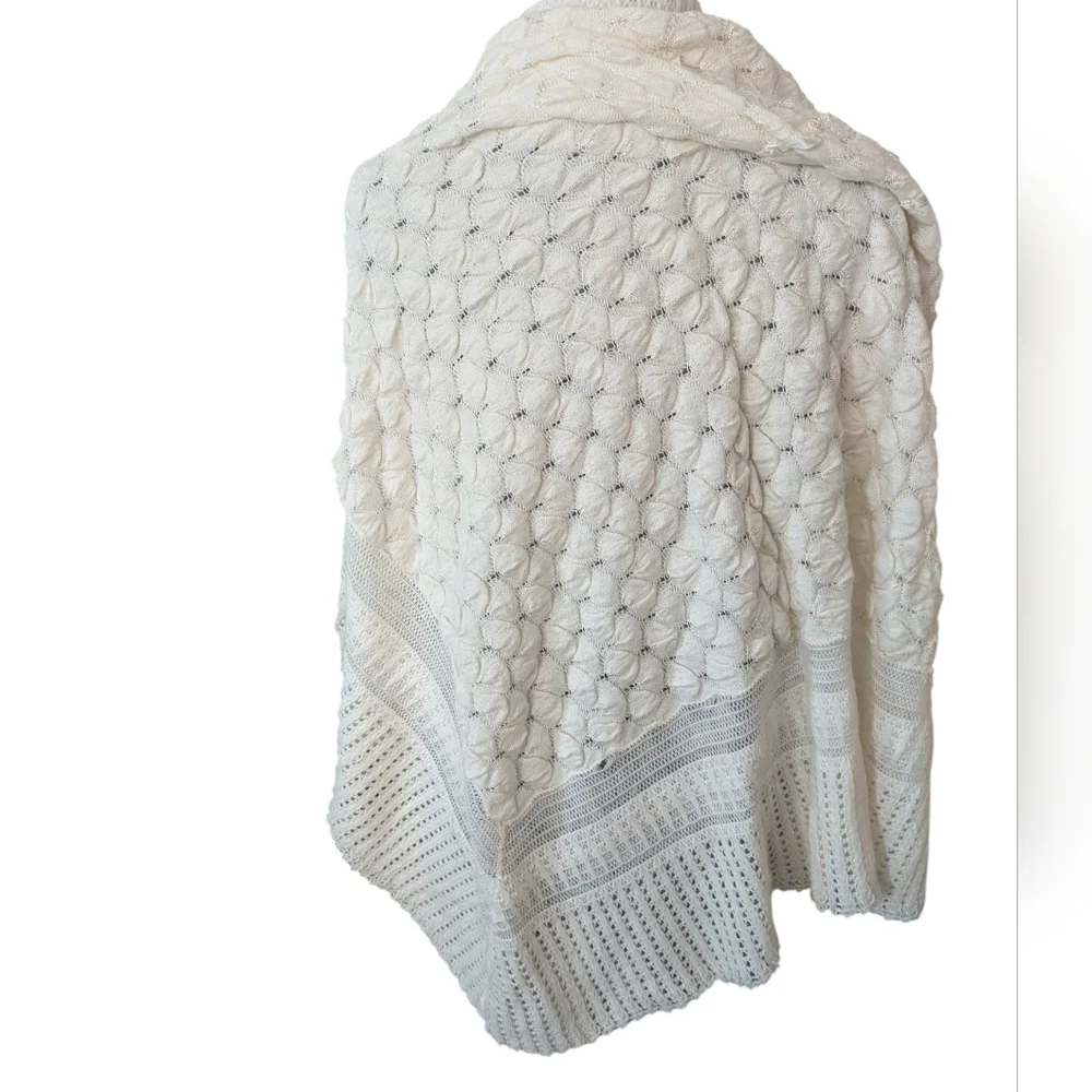 Antique‎ Vintage Hand Crochet Knit Heirloom Baby Blanket Throw